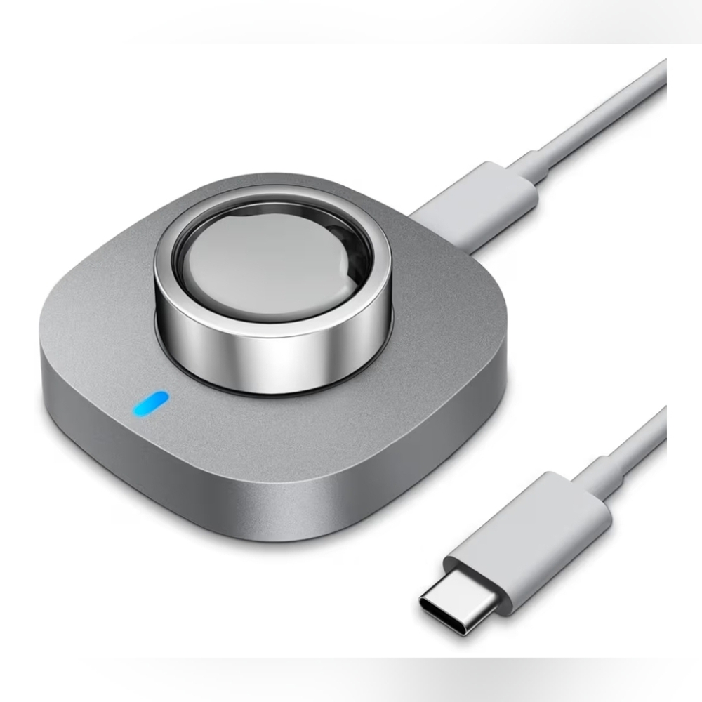 OURA Ring Gen 3 Size 12 CHARGING DOCK & USB-C Cable Fast Safe Charger NEW Silver